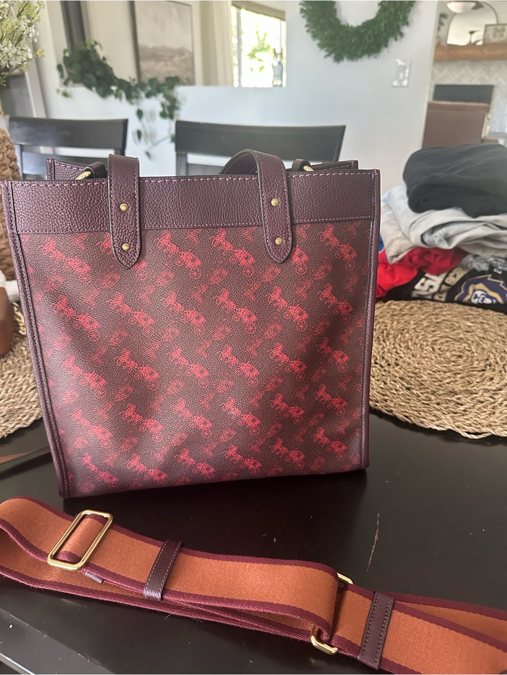 Coach Field Tote 89143 Horse & Carriage
Oxblood/Burgundy - Used Once